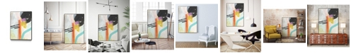 Giant Art 40" x 30" Rhythm Variations I Art Block Framed Canvas